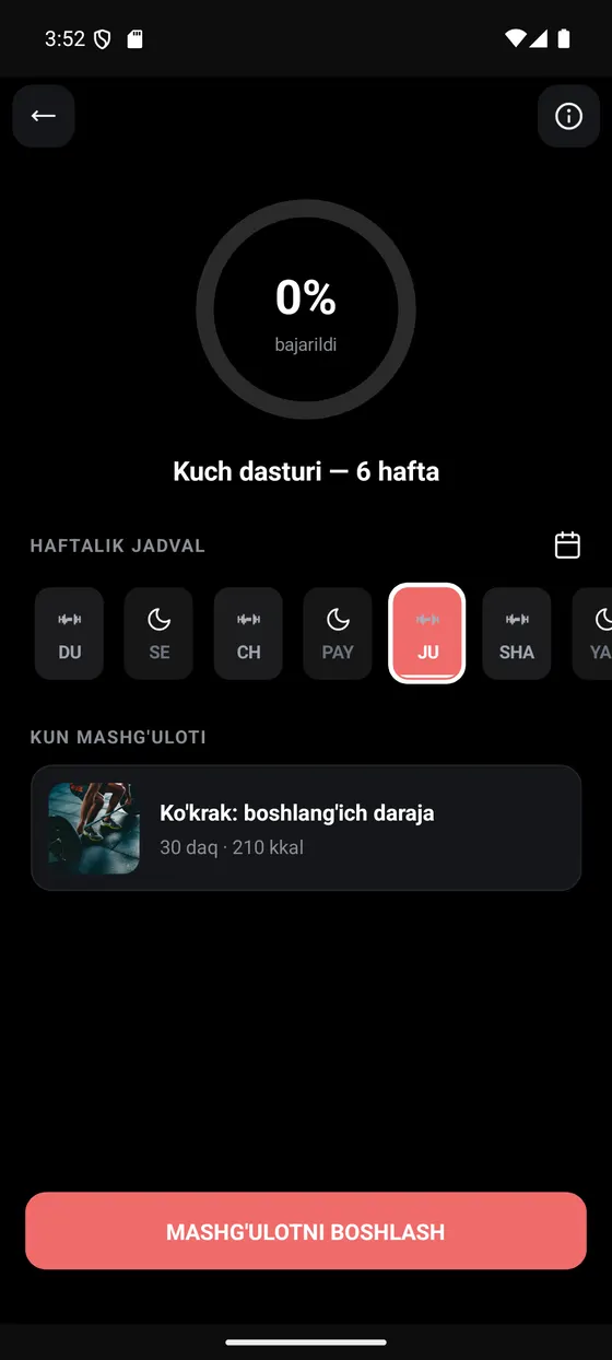 Haftangiz ko'z oldingizda